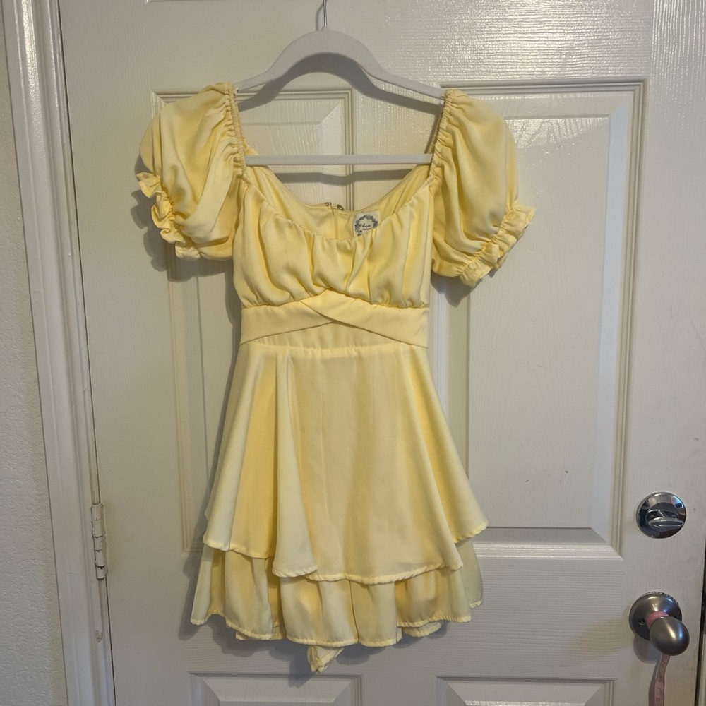 francesca’s yellow dress